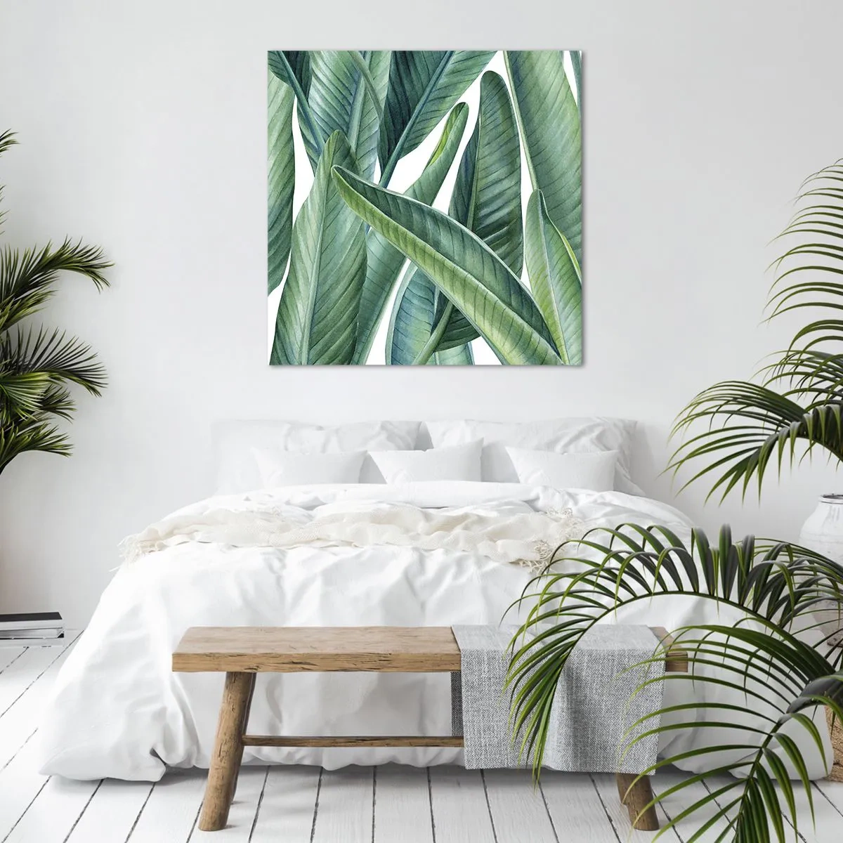 Bild auf Leinwand - Leinwandbild - An und für sich Grün - 30x30 cm