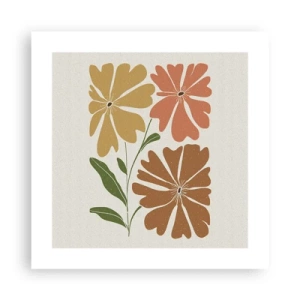 Poster - Natur und Geometrie - 40x40 cm