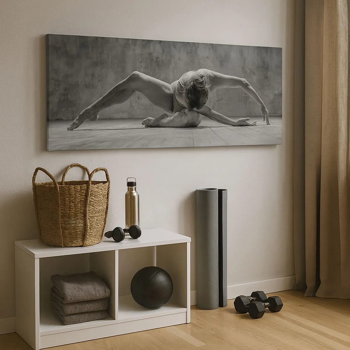 Bild auf Leinwand - Leinwandbild - Symmetrie gefunden - 100x40 cm