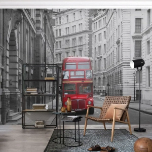 Fototapete Premium Canvas - Der Alltag muss nicht grau sein - Stadt, London, Die Architektur - 200x140 cm