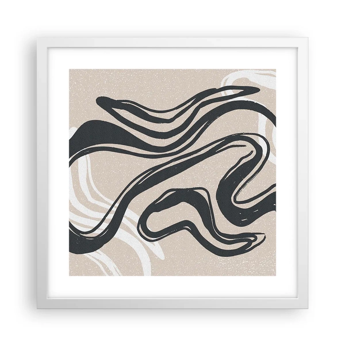 Poster in einem weißen Rahmen - Vervielfachter Ausdruck - 40x40 cm