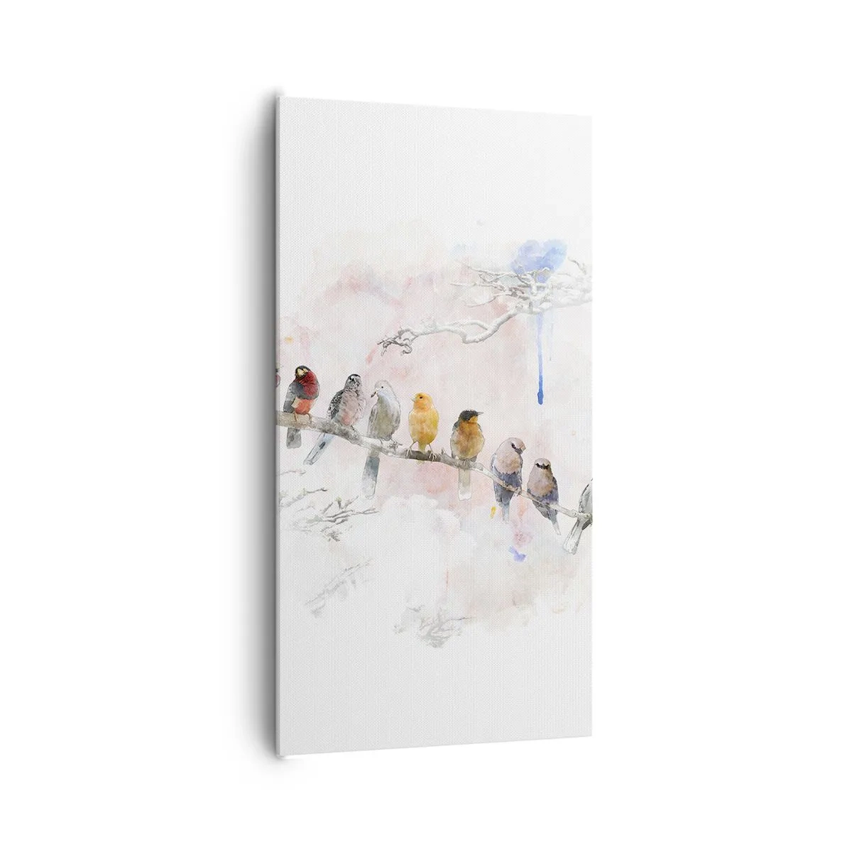 Bild auf Leinwand - Leinwandbild - Geflügeltes Treffen - 65x120 cm