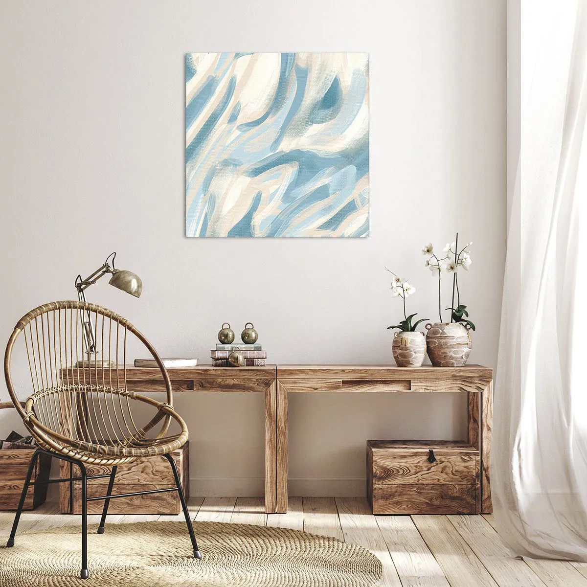 Bild auf Leinwand - Leinwandbild - Frühlingsbrisen - 40x40 cm