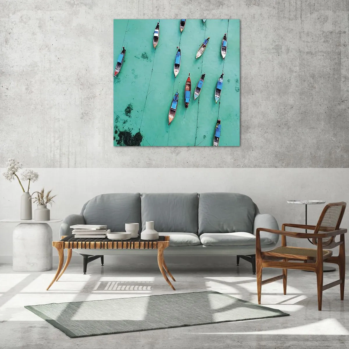 Glasbild - Bild auf glas - In freudiger Erwartung - 70x70 cm