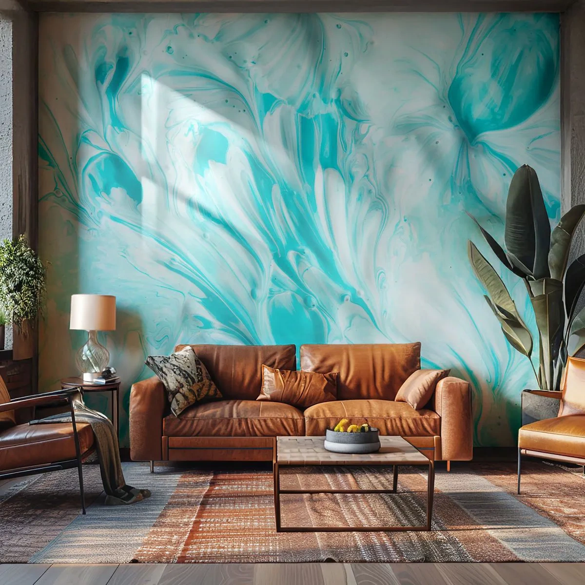 Fototapete Premium Canvas - Für immer zusammen - Abstraktion, Stück, Boho - 250x175 cm