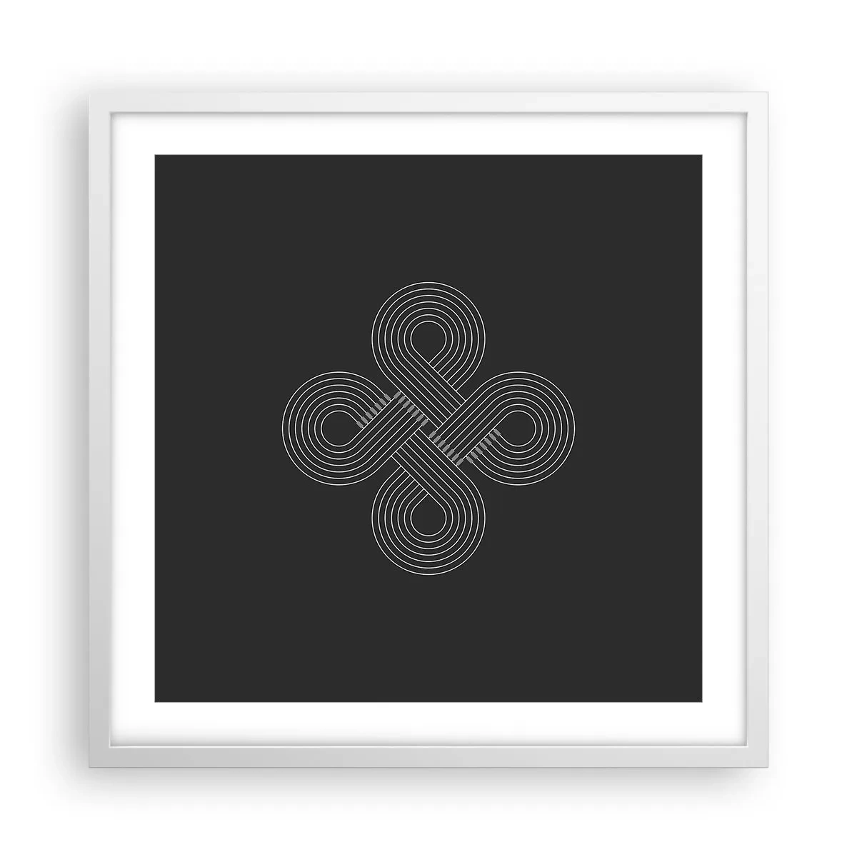 Poster in einem weißen Rahmen - Im keltischen Geist - 50x50 cm