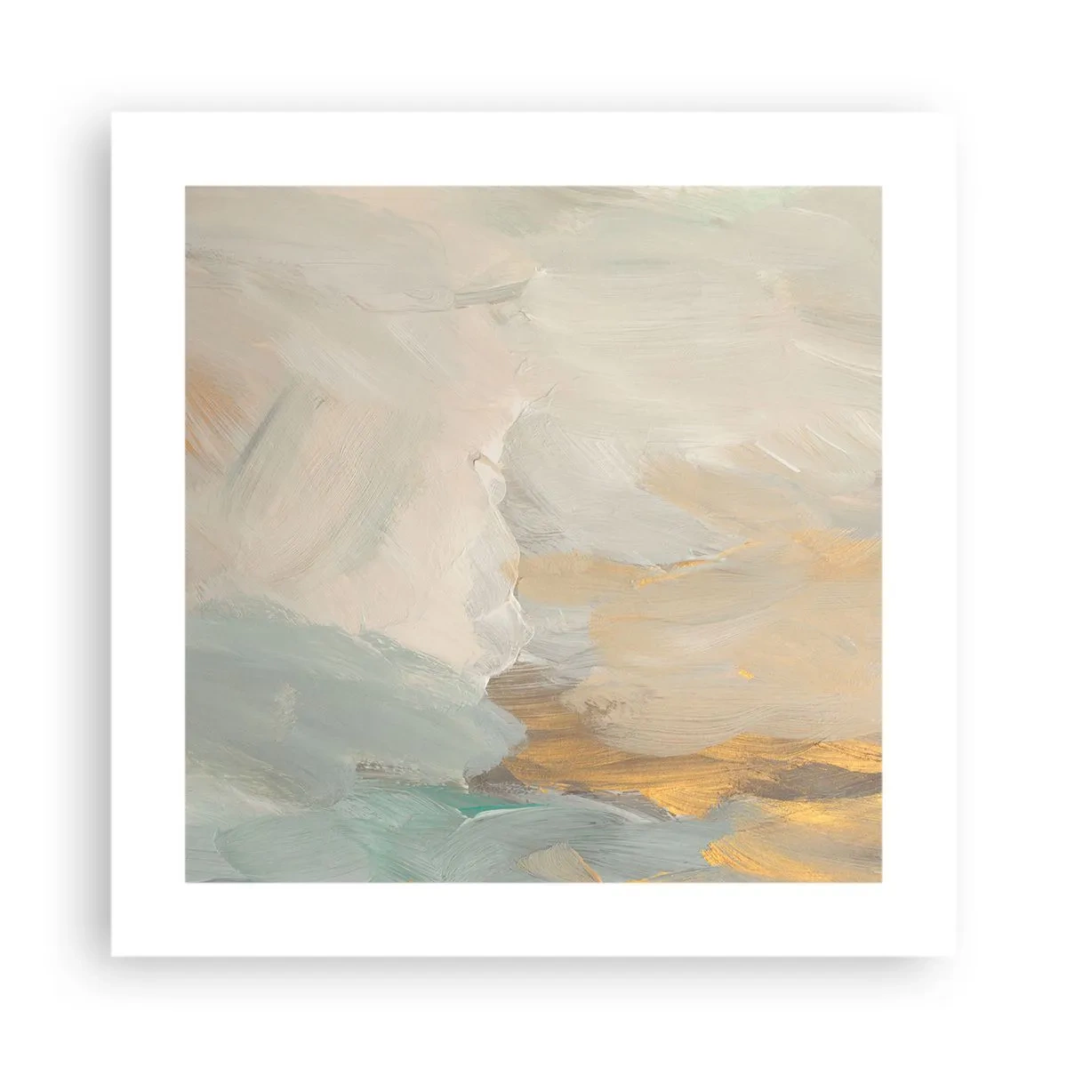 Poster - Abstraktion – das Land der Sanftheit - 40x40 cm