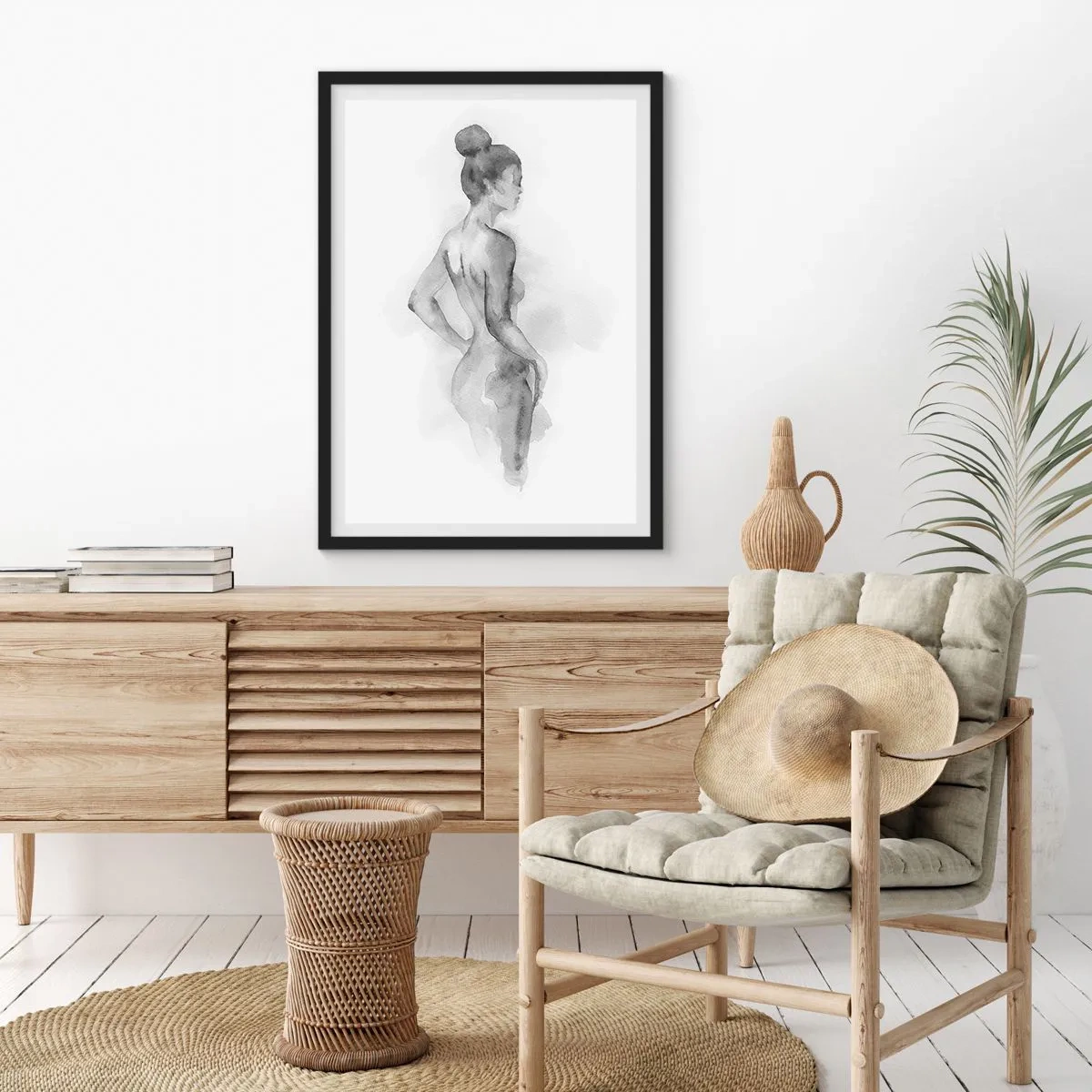 Poster in einem schwarzem Rahmen - Schön wie ein Gemälde - 30x40 cm