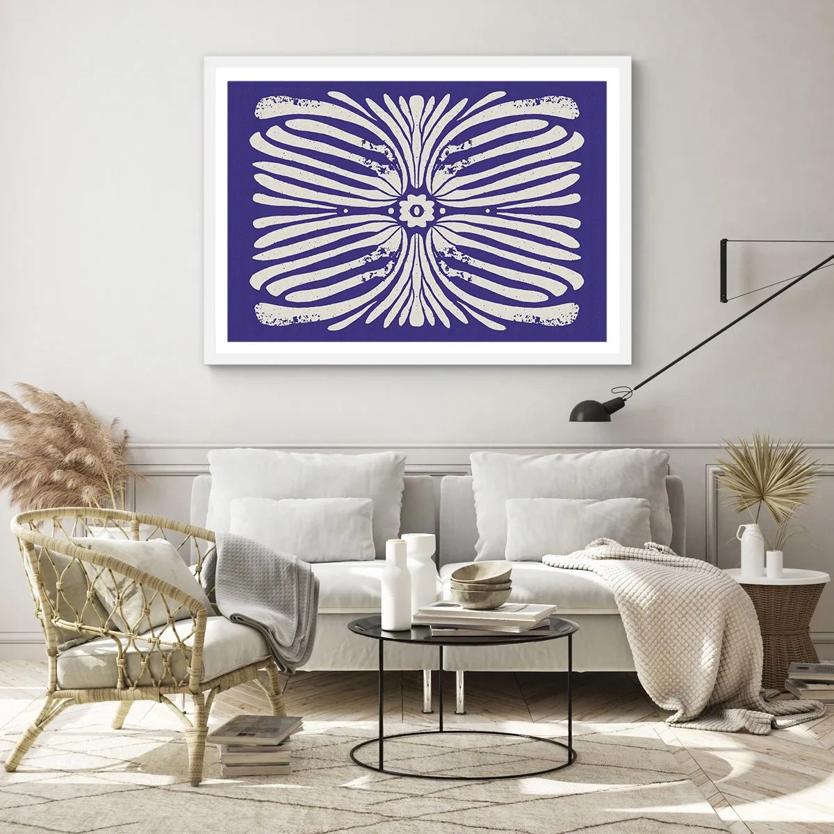 Poster in einem weißen Rahmen - Ethnische Inspirationen - 50x40 cm