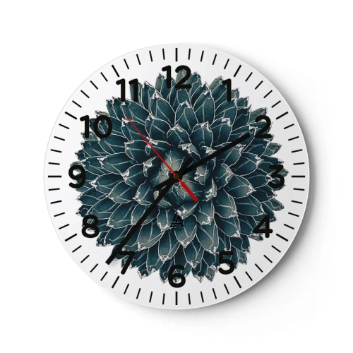 Wanduhr - Glasuhr - Stern der Wüste - 40x40 cm