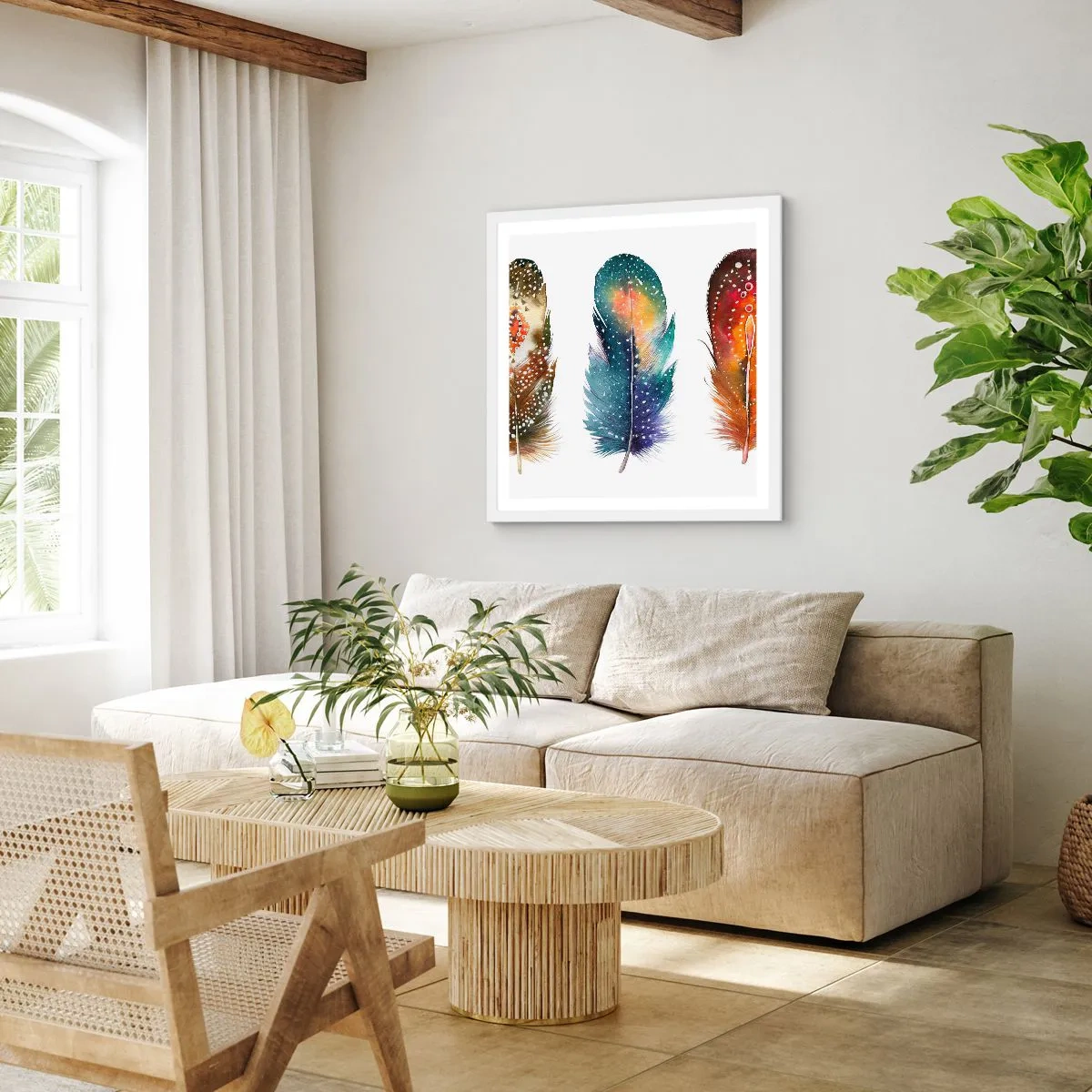 Poster in einem weißen Rahmen - Rituale, Zeremonien, Geheimnisse - 40x40 cm