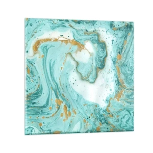 Glasbild - Bild auf glas - Unter der großen Welle der Edo-Ära - 30x30 cm