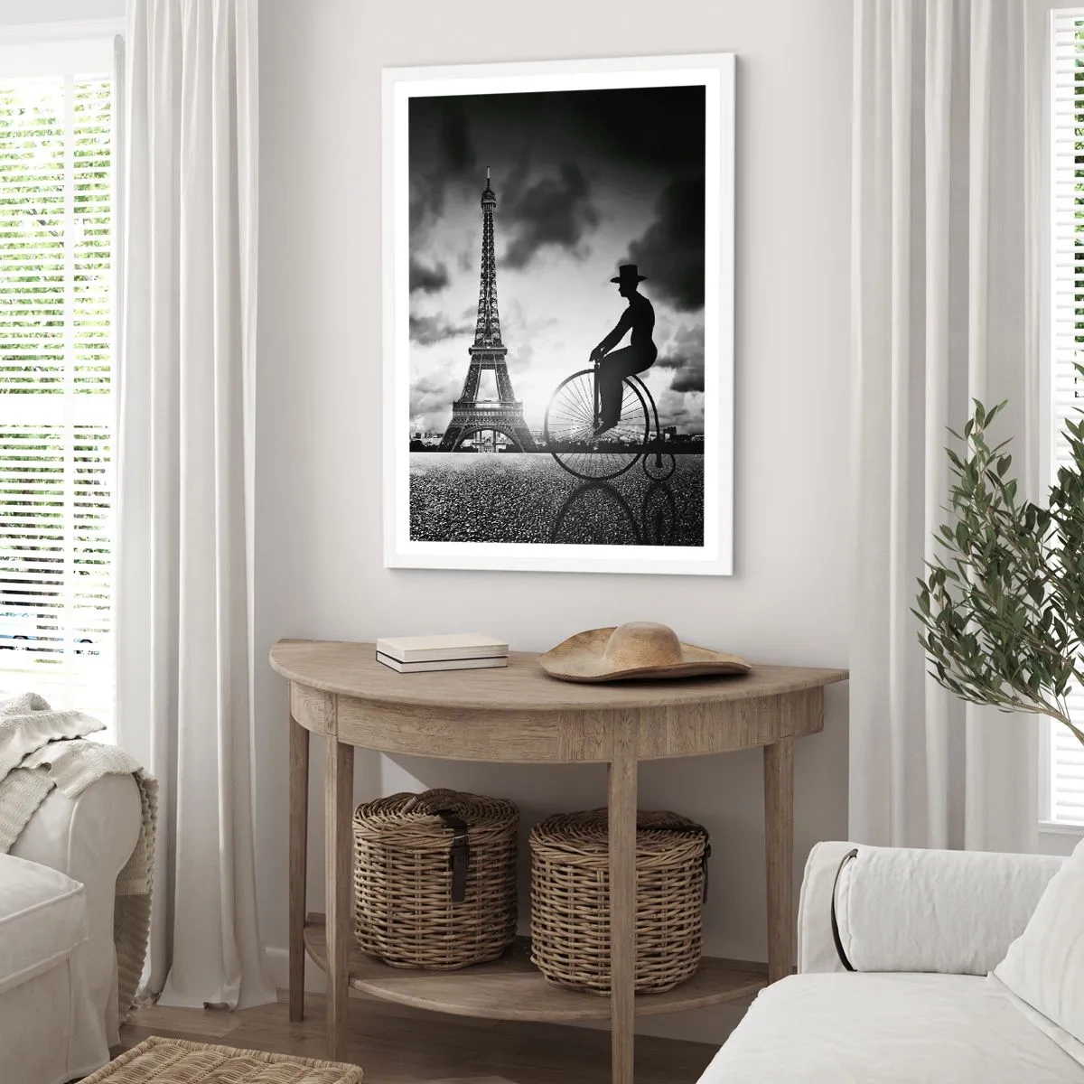 Poster in einem weißen Rahmen - Sehnsucht nach Belle Epoque - 70x100 cm