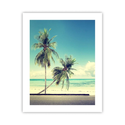 Poster - Zeit um in die Ferien zu starten - 40x50 cm