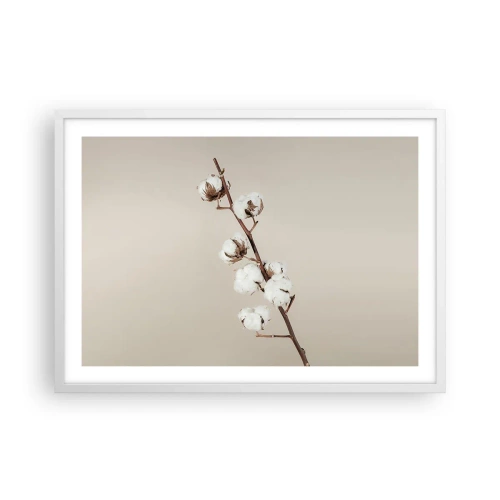 Poster in einem weißen Rahmen - An der Quelle der Weichheit - 70x50 cm