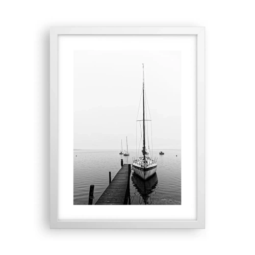 Poster in einem weißen Rahmen - Bereit zu gehen - 30x40 cm