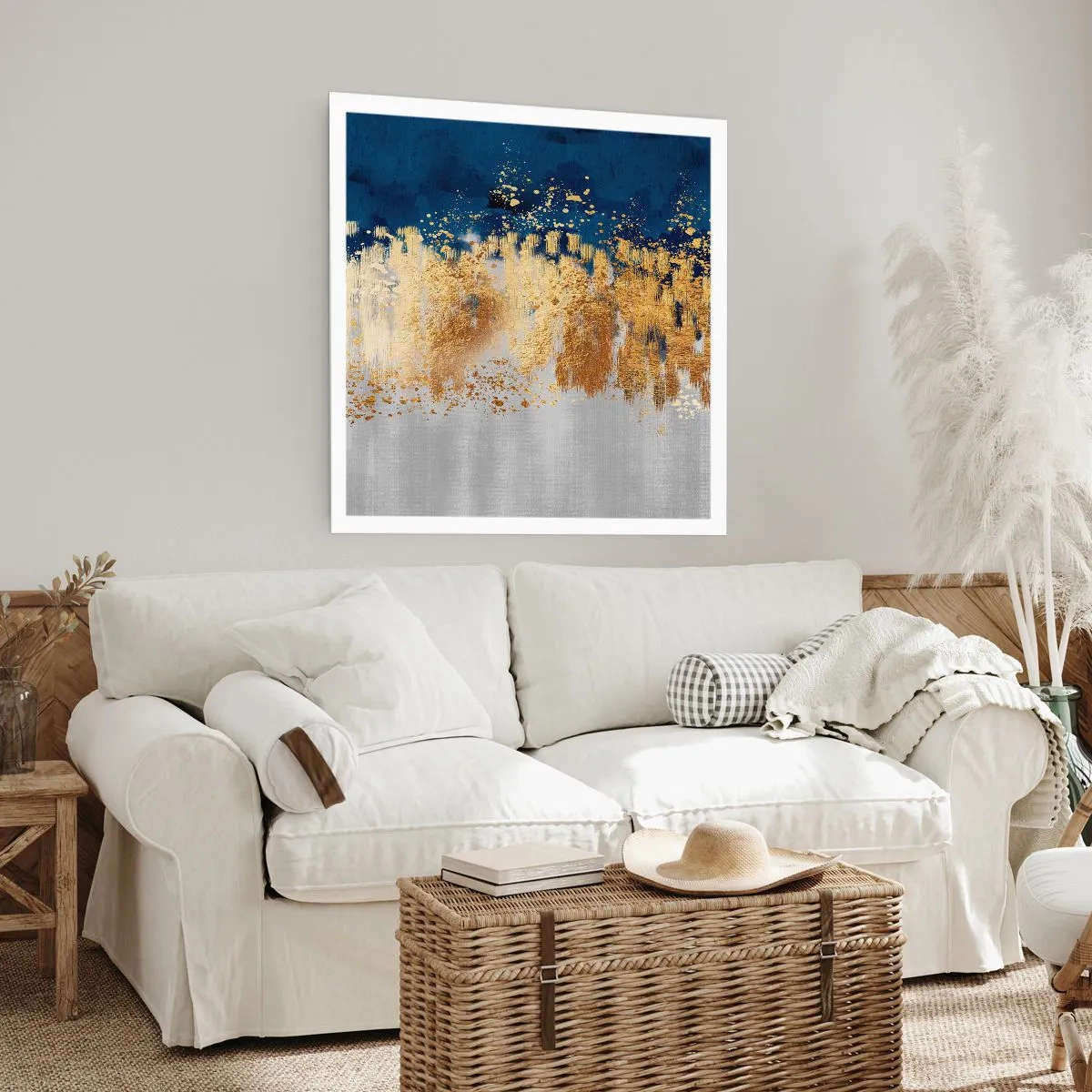 Poster - Moderne Komposition mit Glanz - 60x60 cm