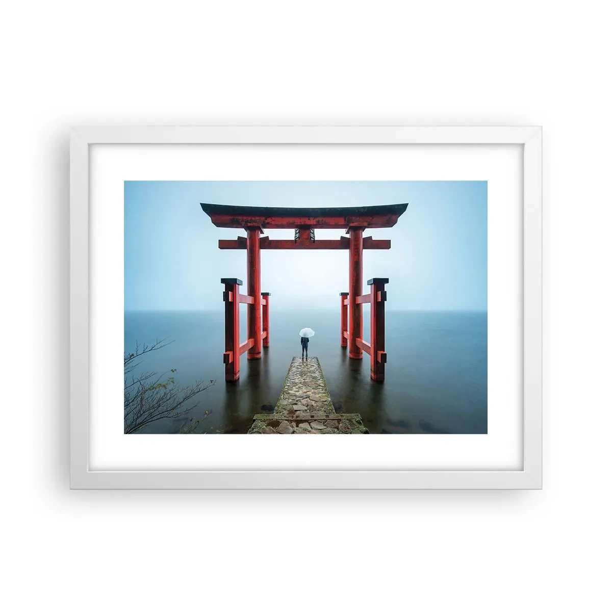 Poster in einem weißen Rahmen - Japanische Träumerei - 40x30 cm
