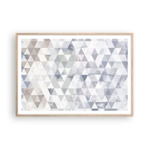 Poster in einem Rahmen aus heller Eiche - Im Rhythmus auf drei - 100x70 cm