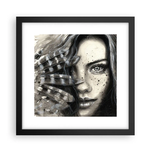 Poster in einem schwarzem Rahmen - Wilde Schönheit - 30x30 cm