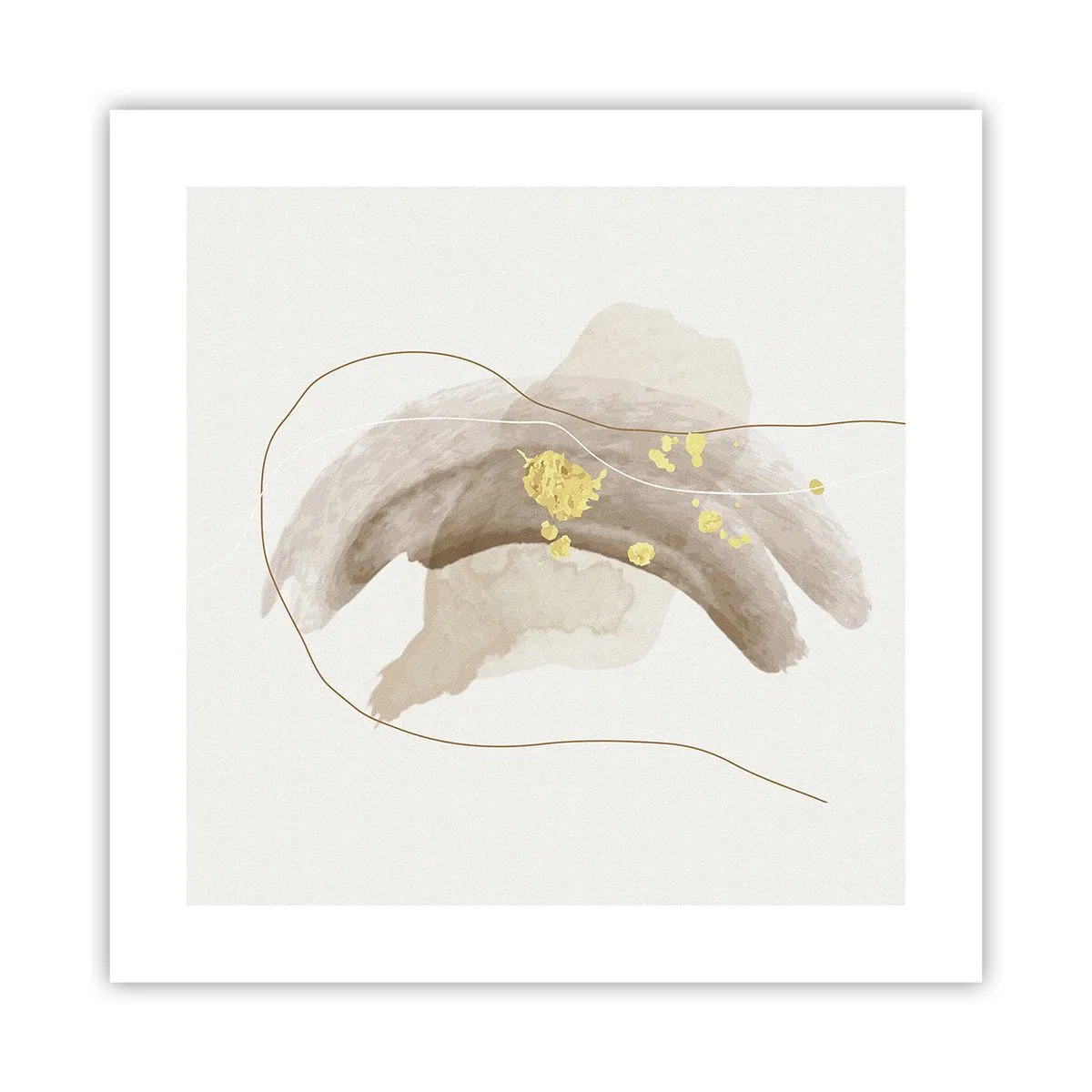 Poster - Im Weltraum begegnet - 40x40 cm