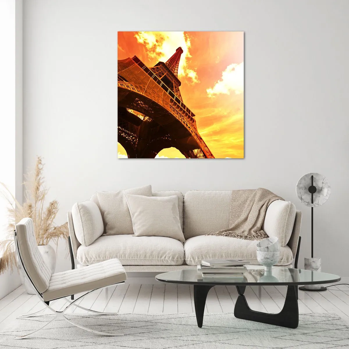 Glasbild - Bild auf glas - Monumental, weil es mit der Sonne vergoldet ist - 30x30 cm