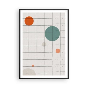 Poster in einem schwarzem Rahmen - Gefangen. Wir oder sie? - 70x100 cm