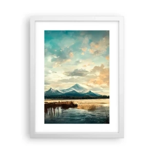 Poster in einem weißen Rahmen - Unter dem Schutz des Himmels - 30x40 cm