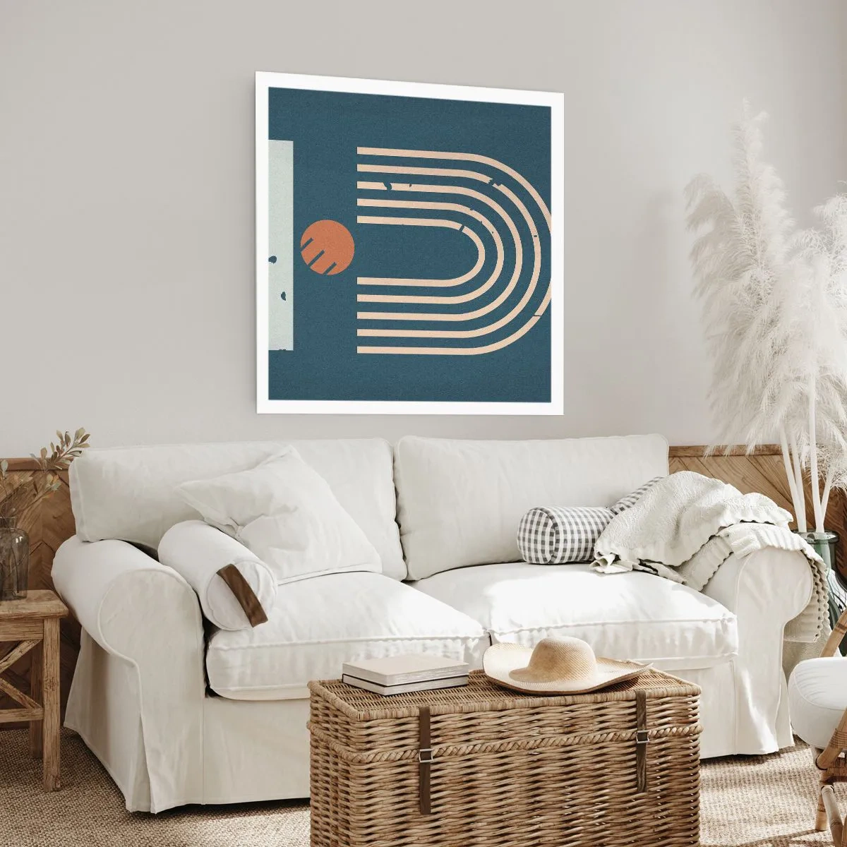 Poster - Geometrie auf dem Granatapfel - 50x50 cm
