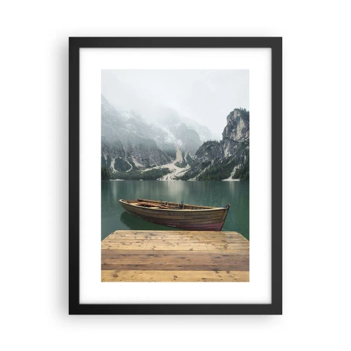 Poster in einem schwarzem Rahmen - Und die stolzen Felsen der Stirn - 30x40 cm