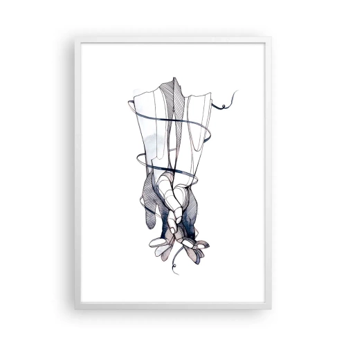 Poster in einem weißen Rahmen - Touch-Studie - 50x70 cm