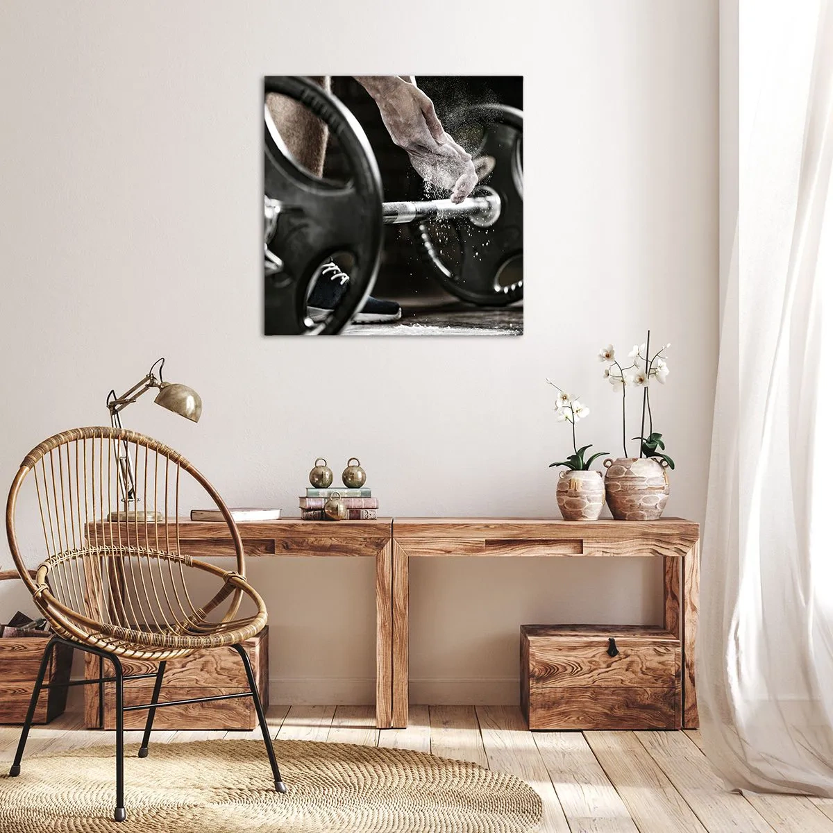Bild auf Leinwand - Leinwandbild - Herausforderung angenommen! - 40x40 cm