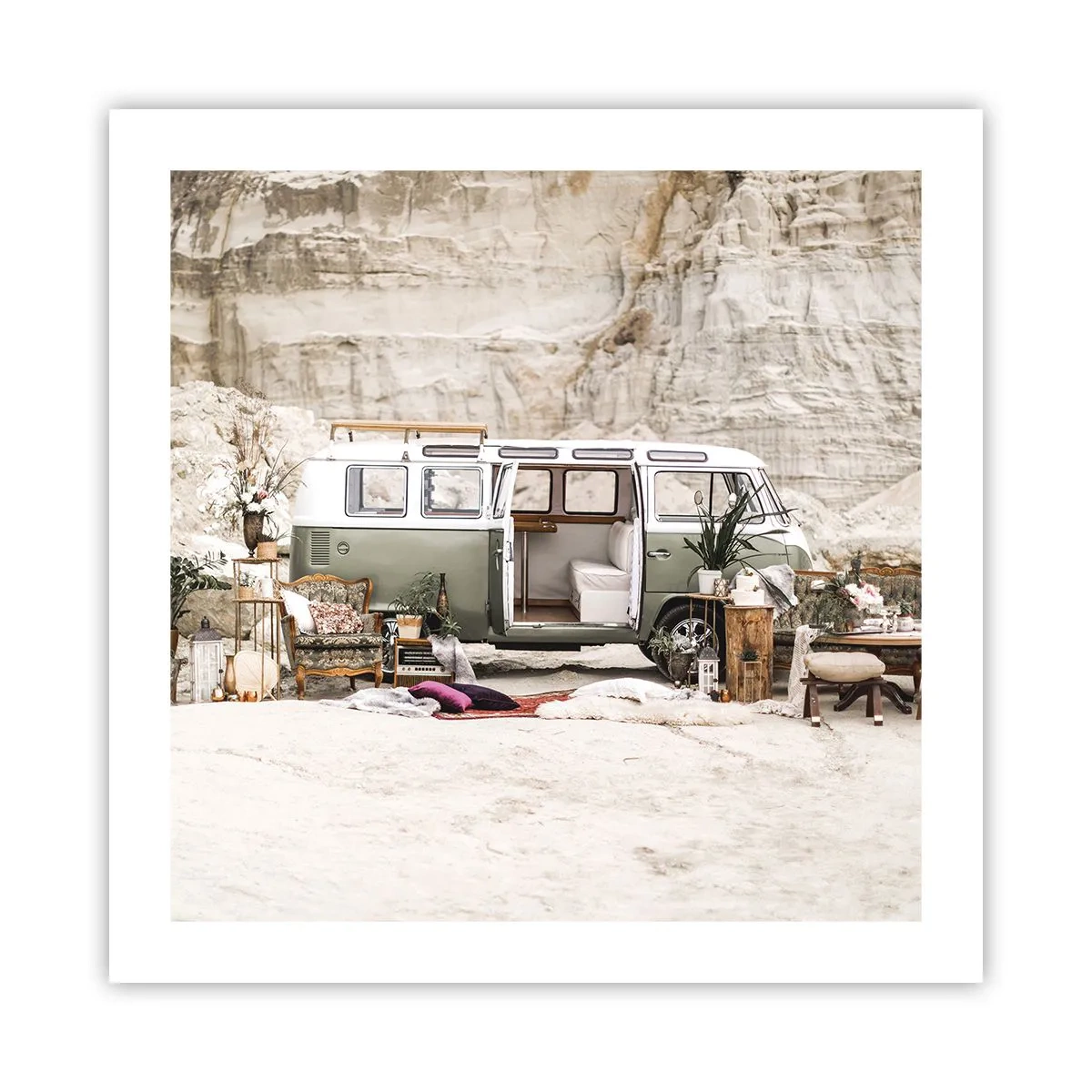 Poster - Es ist die Zeit, die Reise zu beginnen - 50x50 cm