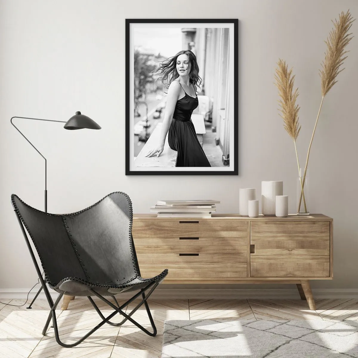 Poster in einem schwarzem Rahmen - Bestimmt ein Pariser - 61x91 cm