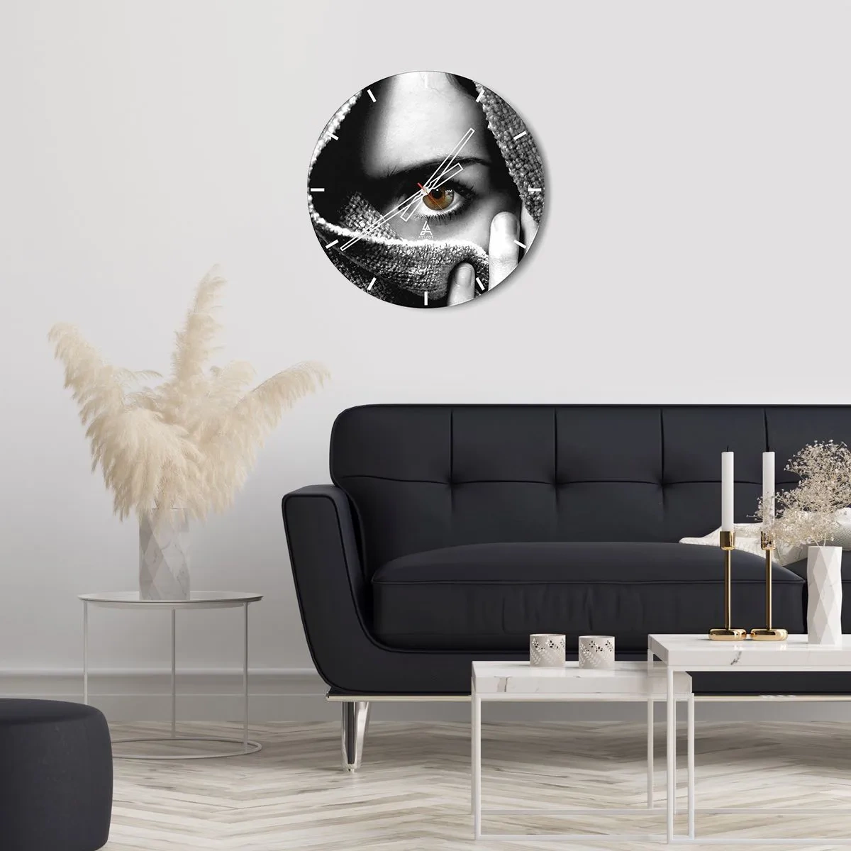 Wanduhr - Glasuhr - Erfahre das Geheimnis - 30x30 cm