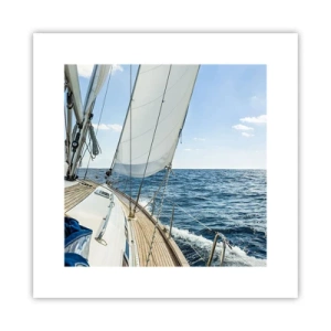 Poster - Ahoi, Abenteuer - 30x30 cm
