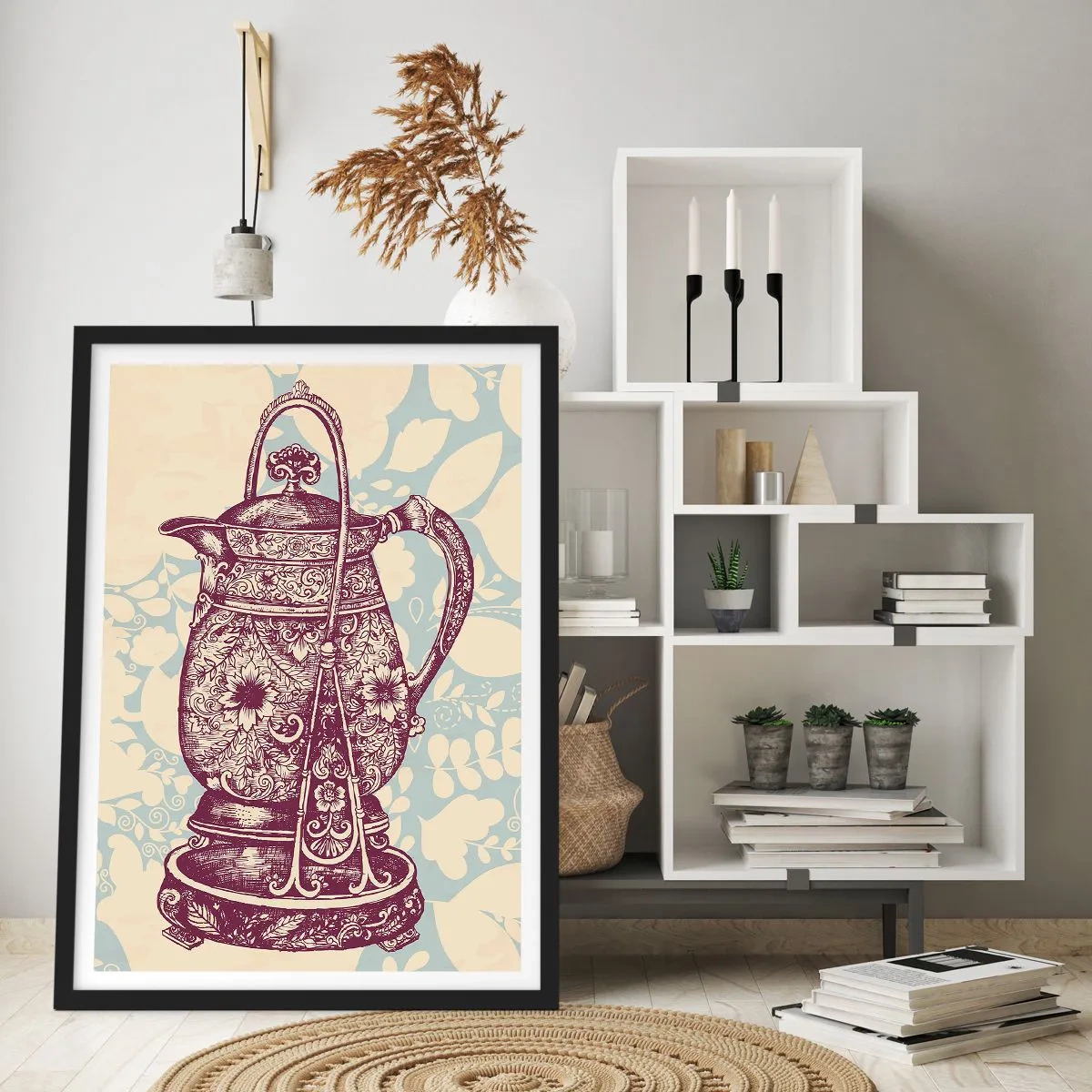 Poster in einem schwarzem Rahmen - Schönheit des Alltags - 40x50 cm