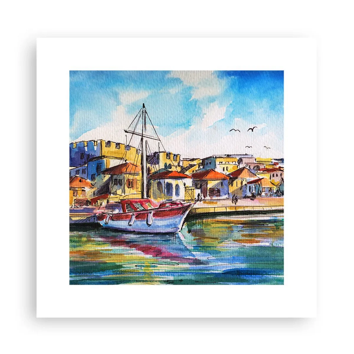 Poster - Regenbogennachmittag - 30x30 cm