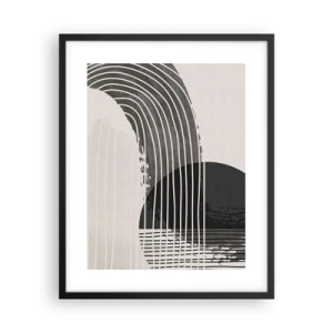 Poster in einem schwarzem Rahmen - Hin und zurück - 40x50 cm