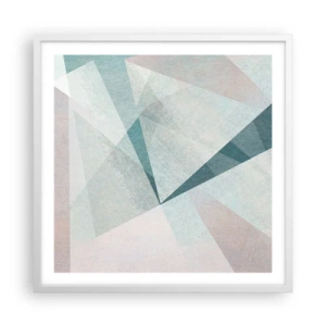 Poster in einem weißen Rahmen - Einfach aber dynamisch - 60x60 cm