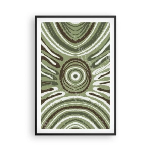 Poster in einem schwarzem Rahmen - Explosion von Emotionen - 61x91 cm