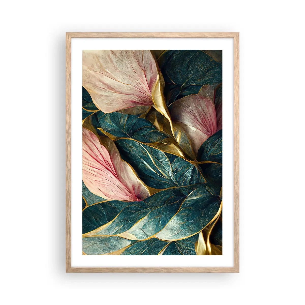 Poster in einem Rahmen aus heller Eiche - Natürliche Eleganz und Stil - 50x70 cm