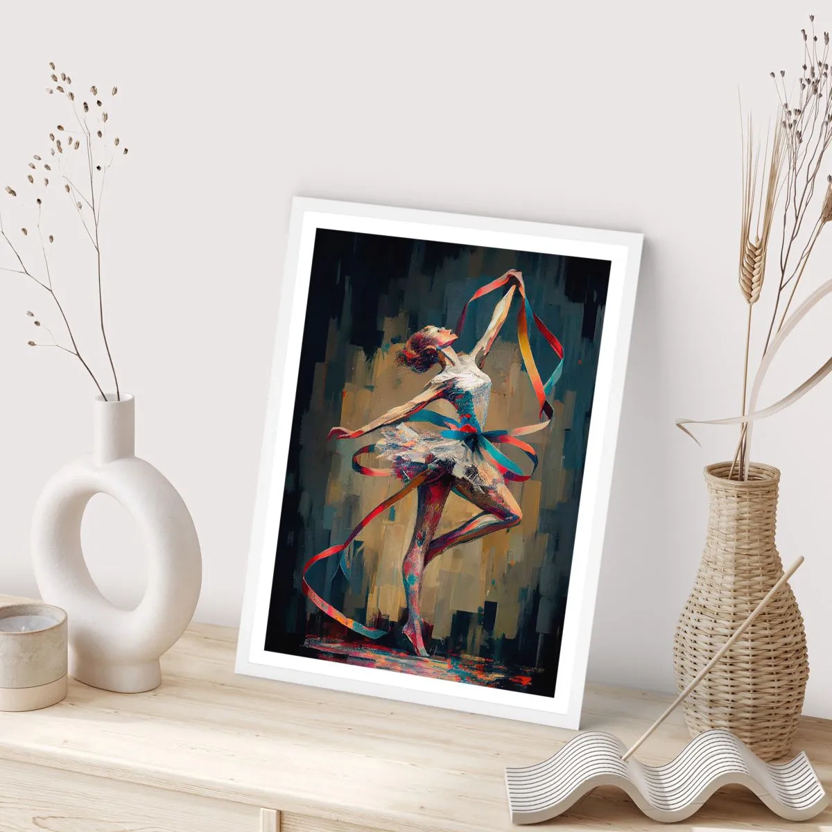 Poster in einem weißen Rahmen - Bandtanz - 70x100 cm