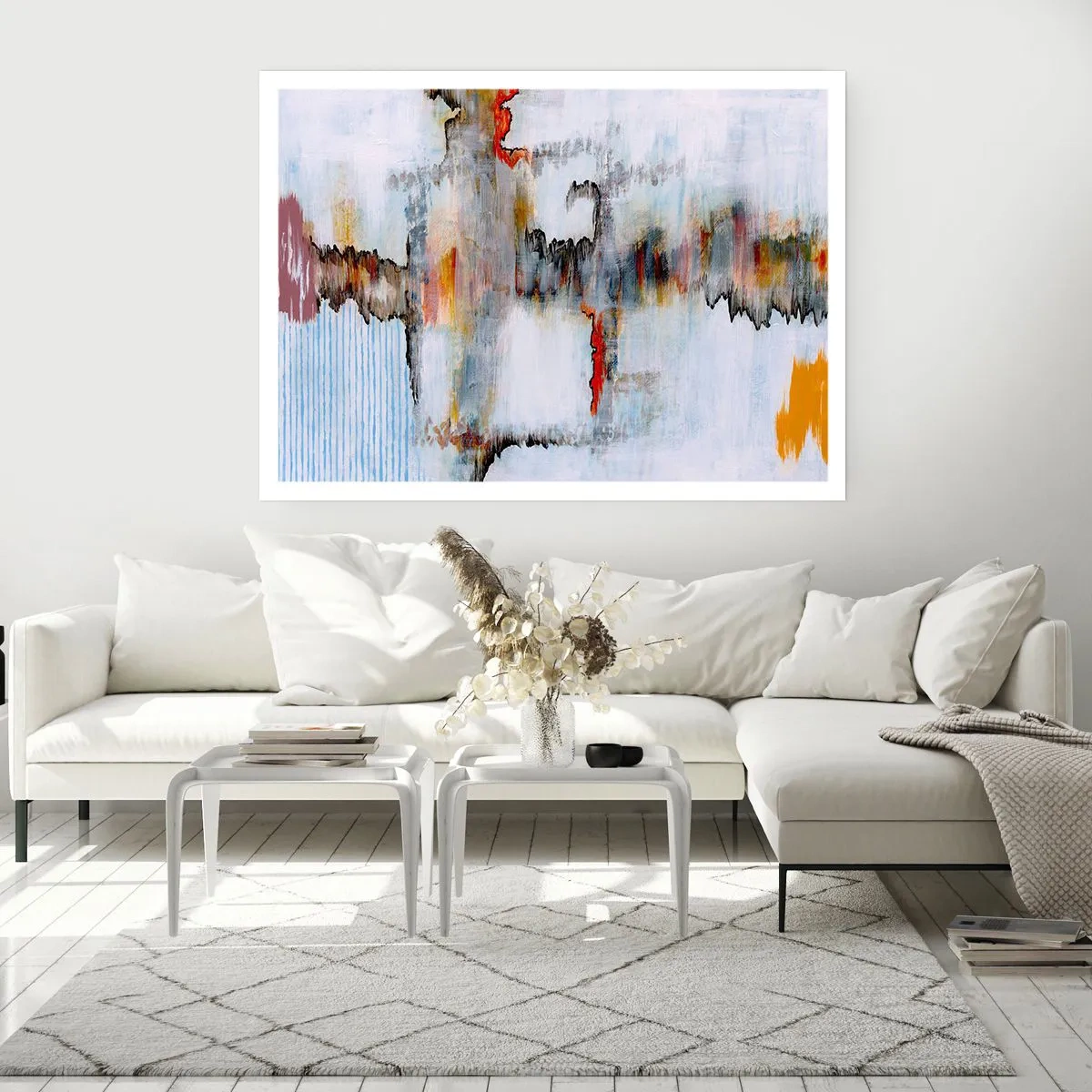 Poster - Ein Stock auf dem Wasser - 91x61 cm