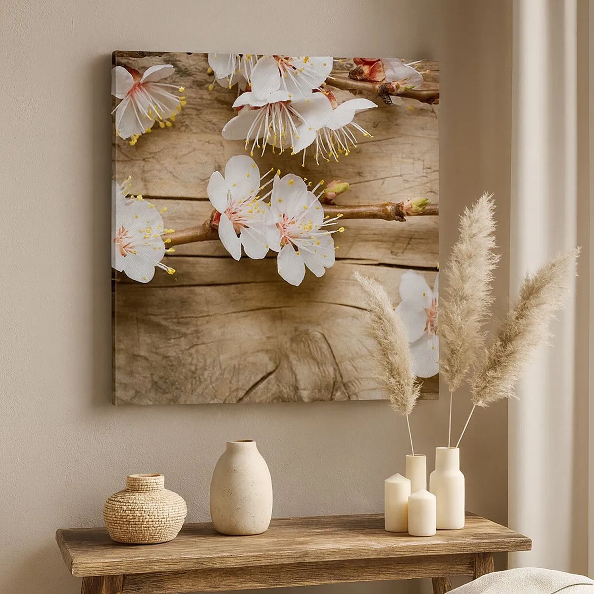 Bild auf Leinwand - Leinwandbild - Und es war Frühling - 30x30 cm