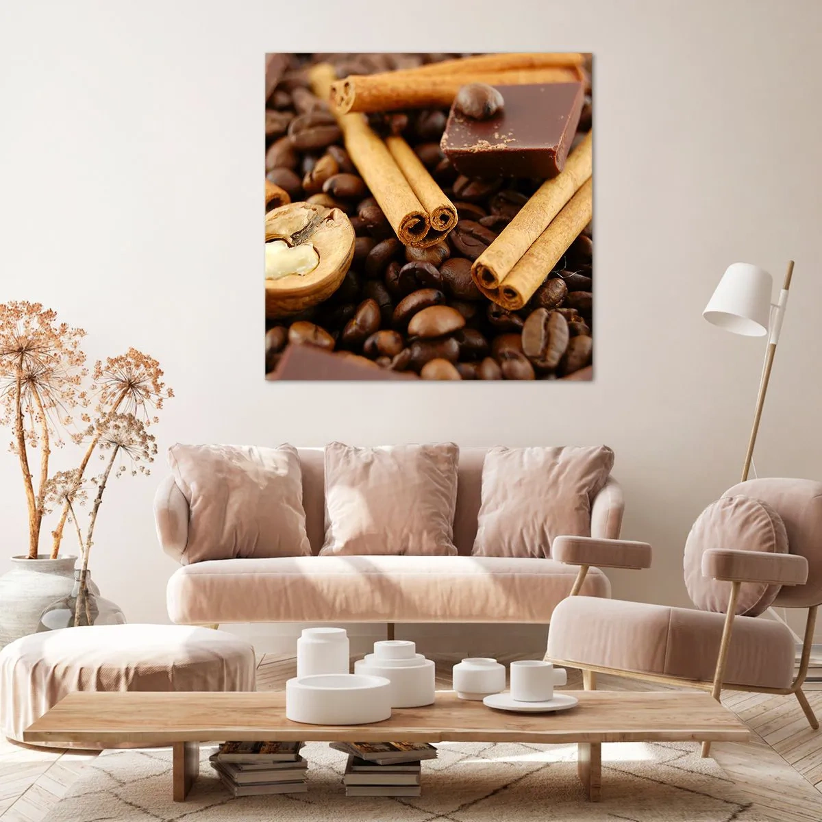 Bild auf Leinwand - Leinwandbild - Konzert der Aromen - 50x50 cm