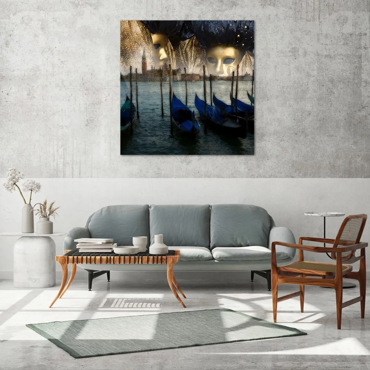 Glasbild - Bild auf glas - Es ist Zeit, den Karneval zu starten - 60x60 cm