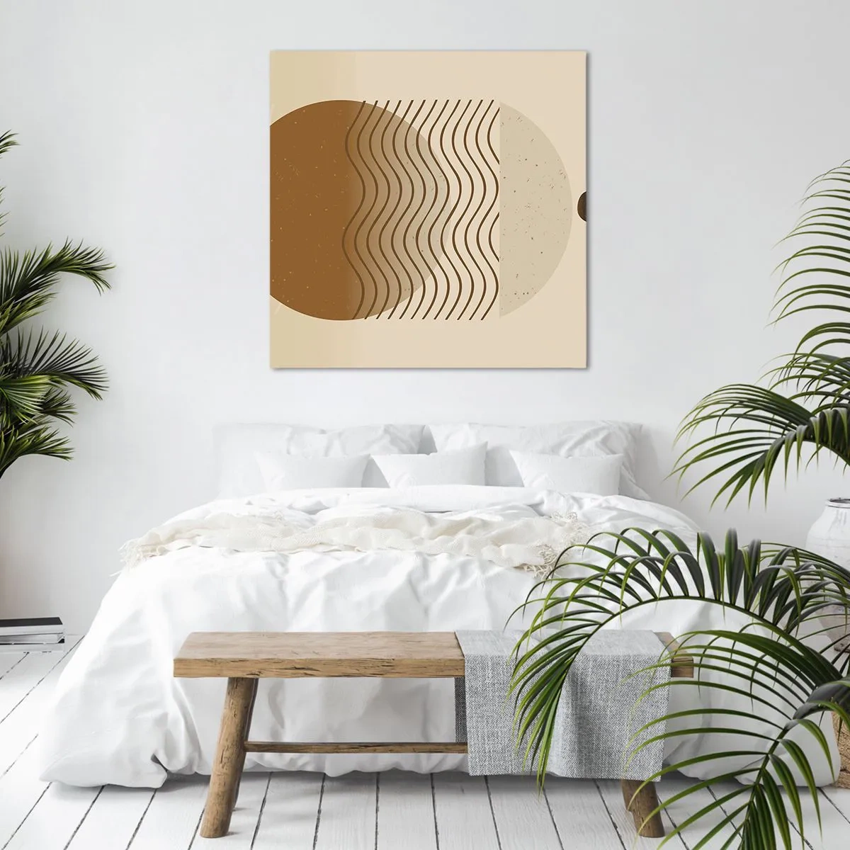 Bild auf Leinwand - Leinwandbild - Zur Entstehung geometrischer Figuren - 60x60 cm
