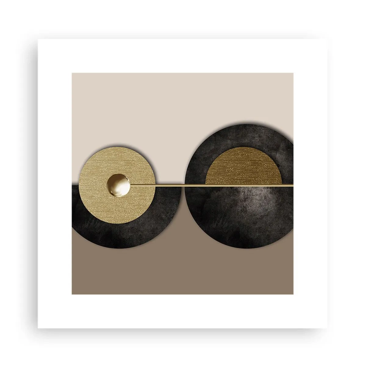 Poster - Variationen rund um den Kreis - 30x30 cm