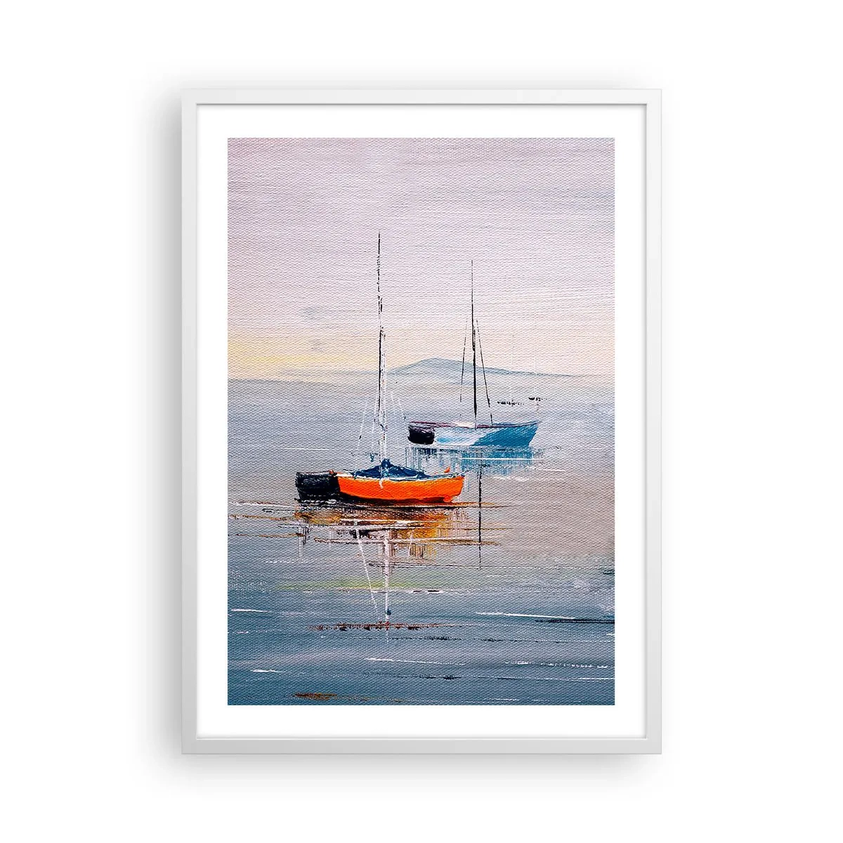 Poster in einem weißen Rahmen - Wohlverdiente Ruhe - 50x70 cm